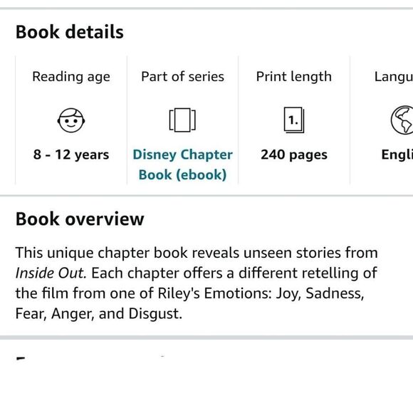 Disney Inside Out / driven by emotions book - Picture 5 of 5